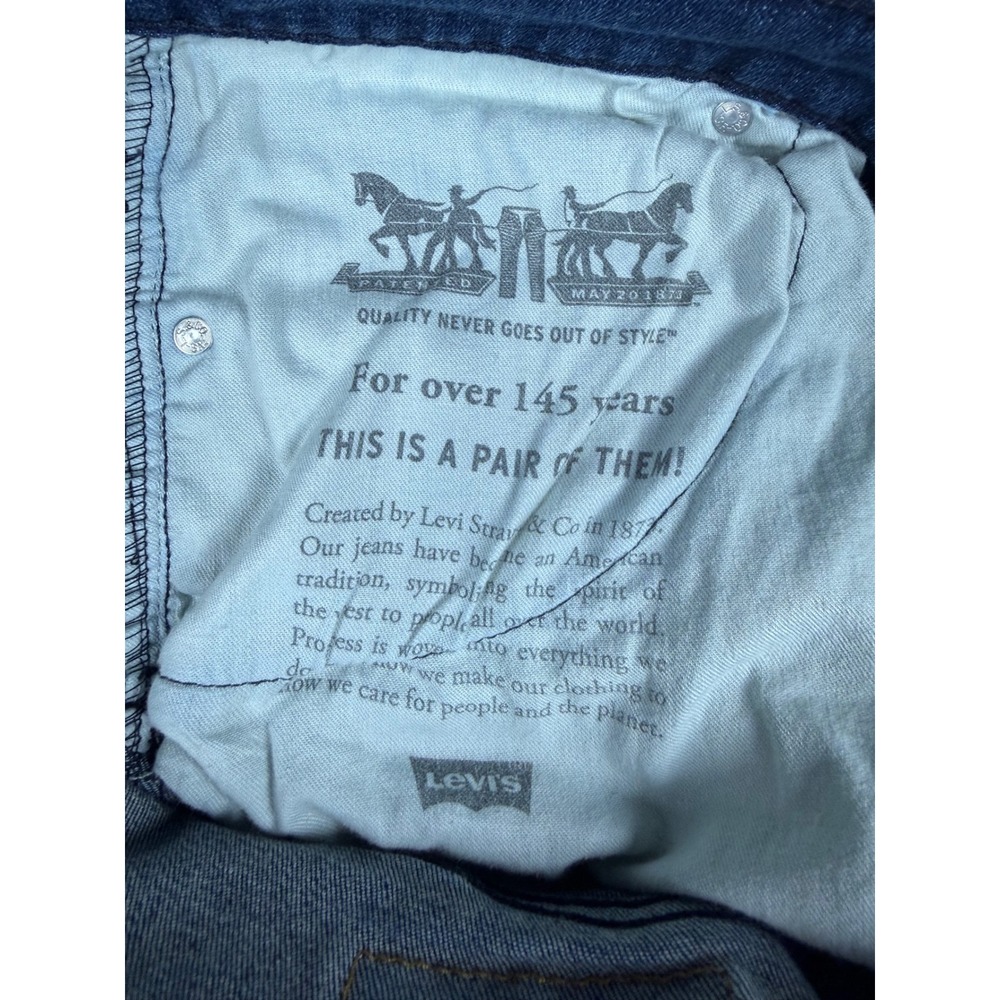 Levis 541 Athletic Taper Jeans Mens 33x34 Blue Medium Wash Stretch 18181-0216 - Picture 10 of 12